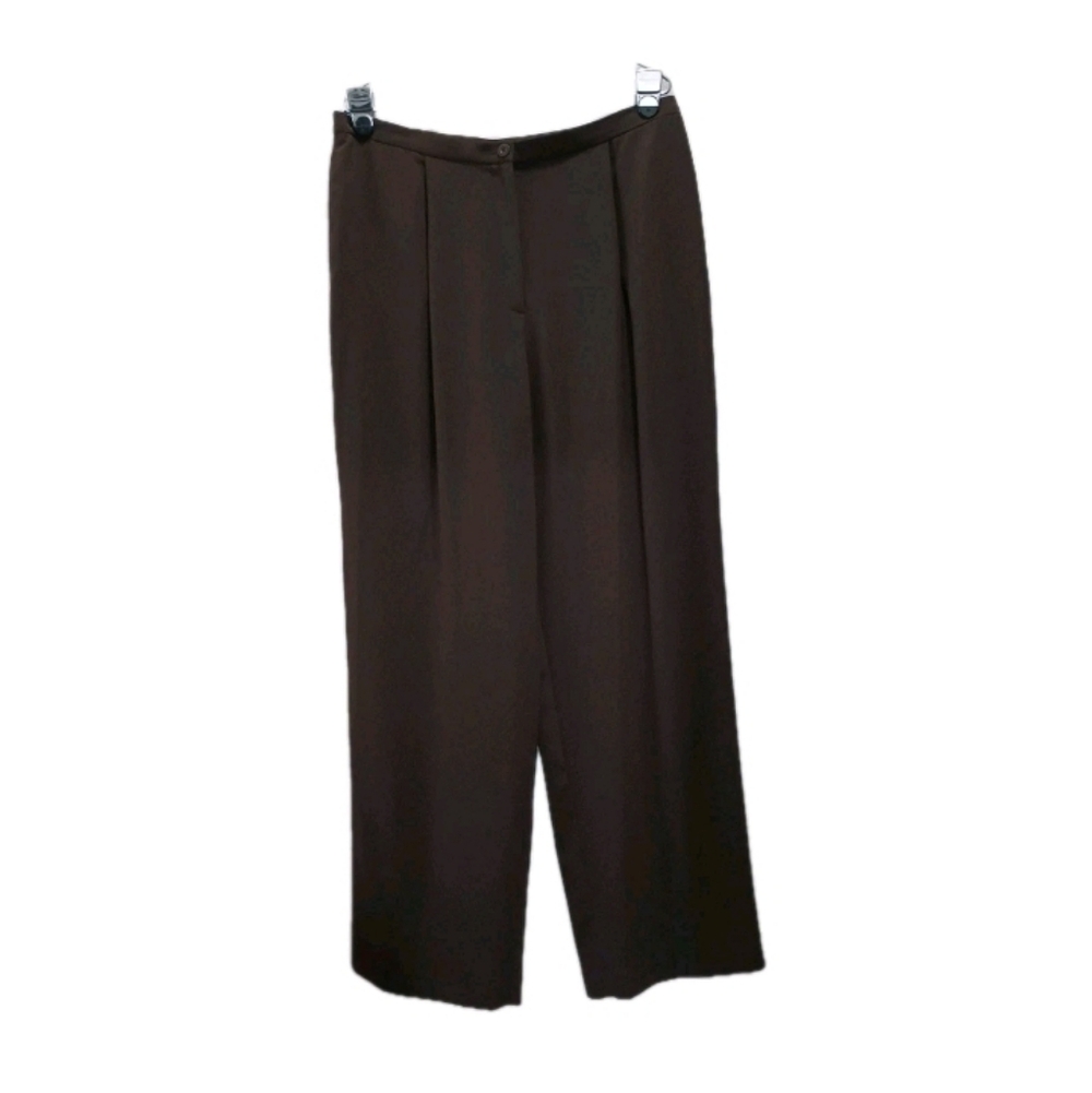 NWT JM Collection Jennifer Moore Wide Leg Pants Brown Size 14
